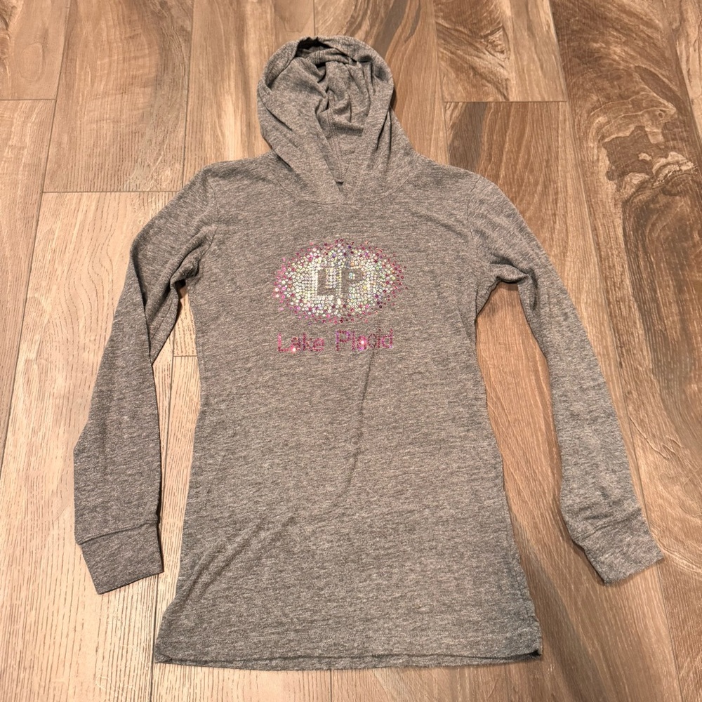 Lake Placid Women’s Long Sleeve Hoodie T-Shirt Medium